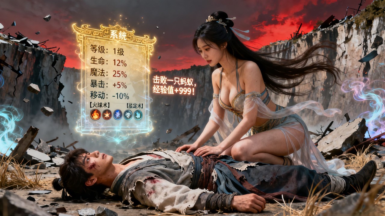 窮小伙被挖至尊骨丟下懸崖，怎料醒來竟覺醒了無敵系統，捏死蟲子就能增加修為，三位絕色姐姐搶著當小伙鼎爐。#短劇 #短劇全集 #短劇推薦