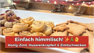 himmlische Weihnachten 😍 Honig-Zimt-Plätzchen, Husarenkrapferl & Zimtschnecken 🎄 | Big Mary