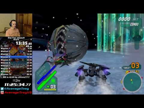Star Fox: Assault any% in 52:04 (12 Hour Challenge)