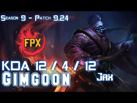 FPX GimGoon JAX vs MORDEKAISER Top - Patch 9.24 KR Ranked