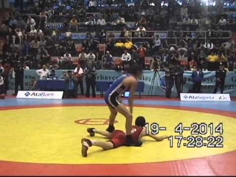 AWFCUP2014 / Zaur Nuriyev - Elshad Mammadov - GR cadet 42 kg gold medal match