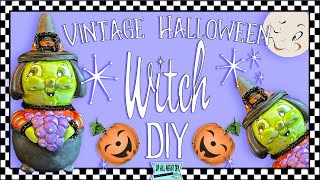 Vintage Halloween Witch DIY / Tricksters with Treats Collaboration