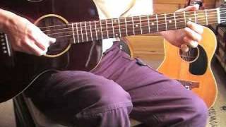 Fingerpicking Blues Lesson - Lonnie Johnson's signature licks - Free TAB