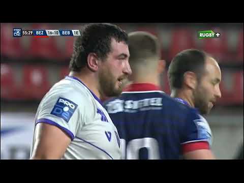 Vazha Kapanadze try against Beziers