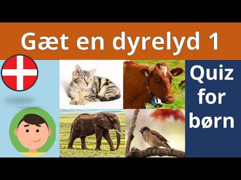 Gæt en dyrelyd (gætte leg for de mindste)
