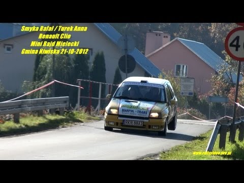 Smyka Rafał / Turek Anna - Renault Clio - Mini Rajd Mielecki - Gmina Niwiska 21-10-2012