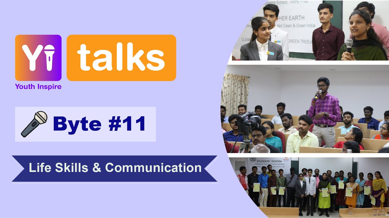 Yi Talks | Life Skills and Communication | Hallmark Business School, Trichy