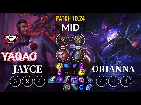 JDG Yagao Jayce vs Orianna Mid - KR Patch 10.24