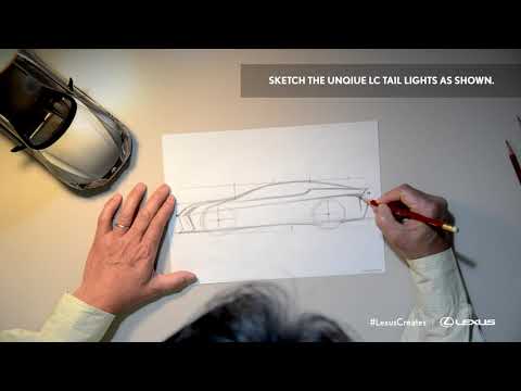 Lexus Creates | Tutorial Completo - Sketch Lexus LC 500