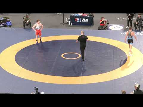 72 Kg Semifinal - Michael Hooker, Army (WCAP) Vs Benjamin Peak, Sunkist Kids Wrestling Club 5194