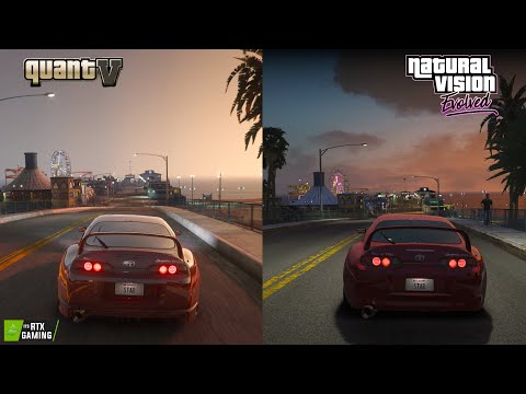 GTA 5 - QuantV vs NaturalVision Evolved 2023 Graphics Comparison