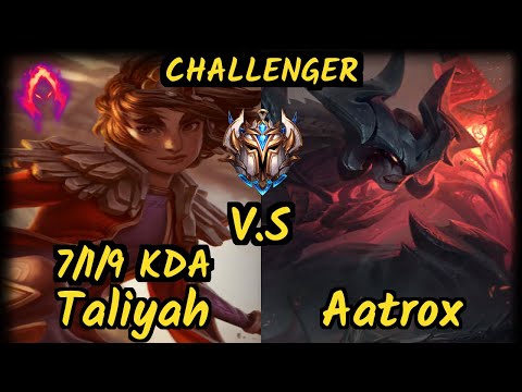 Kirei (TALIYAH) vs AATROX - 7/1/9 KDA JUNGLE CHALLENGER GAMEPLAY - EUW