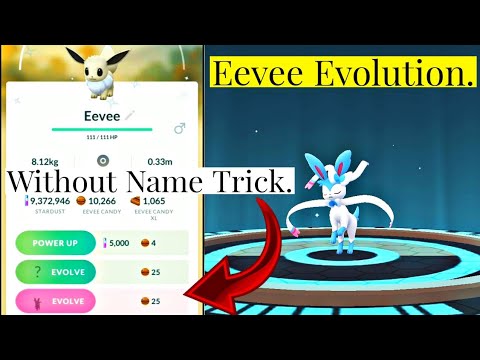 ✨ EEVEE evolution Into ✨ SYLVEON 😍 without NAME TRICK In Pokemon Go | Shiny Eeveelutions Pokemon Go