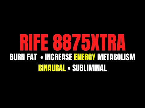 RIFE FAT BURNER | Weight Loss | Subliminal I 10hrs, no ads, no music, black screen, ʀɪғᴇ 𝟾𝟾𝟽𝟻xᴛʀᴀ