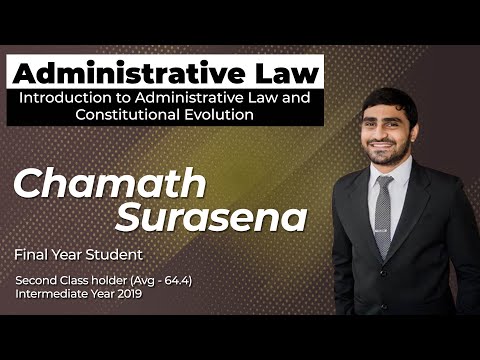 Administrative Law - Introduction and Constitutional Evolution | Chamath Surasena | ProStudies