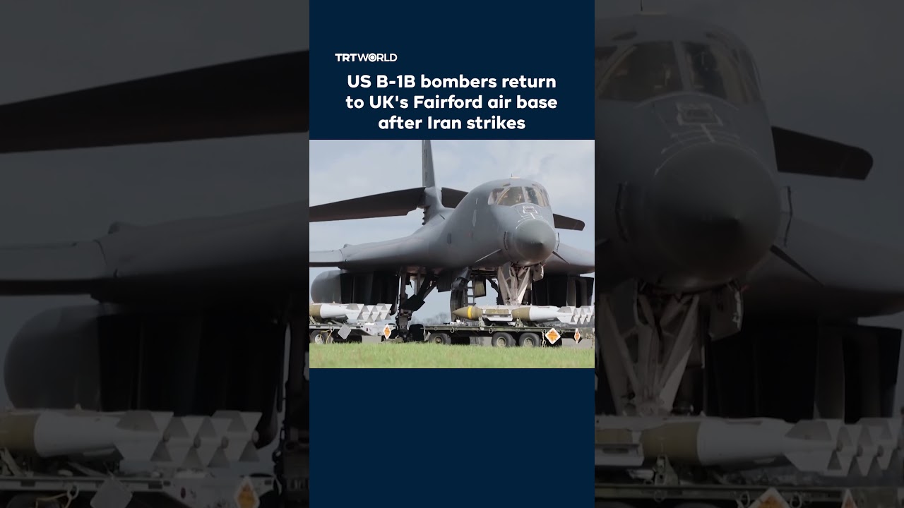 Video | US B-1B bombers return to UK's Fairford air base after Iran missions