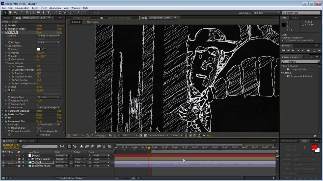 Chalk Scribble Tutorial