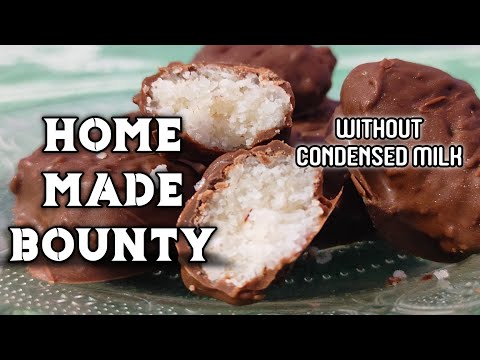 Chocolate Coconut Bar|| Homemade Bounty || Without Condensed milk|| Yummybites By abi