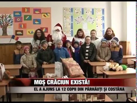 Moş Crăciun există! El a ajuns la 12 copii de la Părhăuţi şi Costâna!
