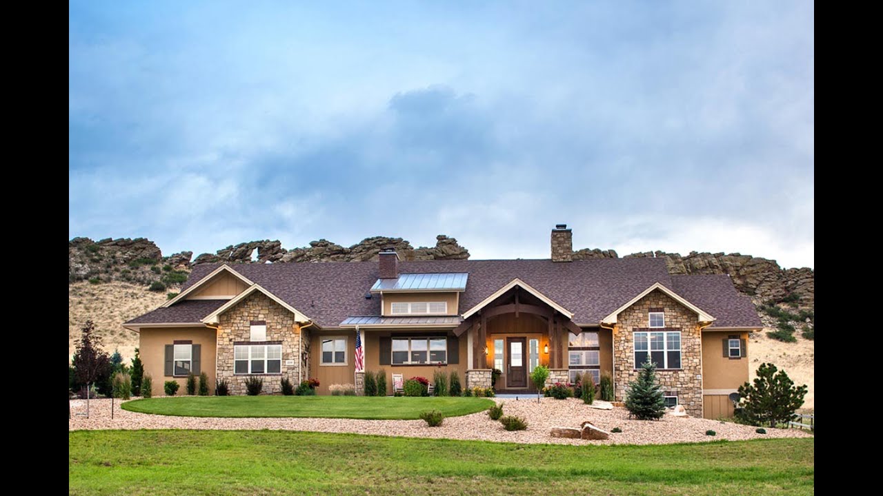 Rustic One-Level Mountain Home Plan 95056RW