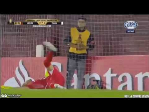 Gol de Jose Sand  - Lanus 2 x 0 Zulia - Copa Libertadores