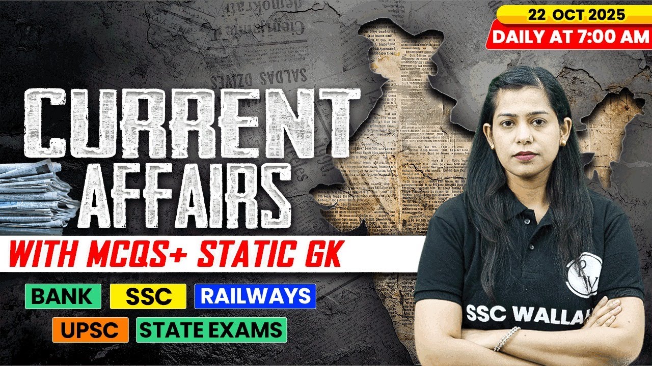 Current Affairs Today | 22 October Current Affairs 2025 | Daily Current Affairs | By Krati Mam