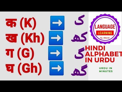 Urdu alphabet | Urdu alphabet in Hindi | Hindi alphabet in Urdu  | learn Urdu through Hindi | #urdu