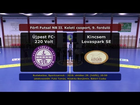 NBII: Újpest FC-220 Volt - Kincsem Lovaspark SE 6-3 (2018.10.29, gólösszefoglaló)