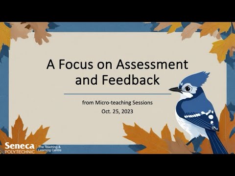 A Focus on Assessment and Feedback