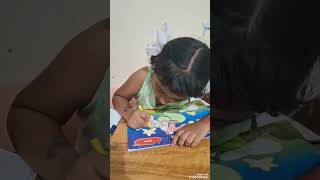 🎨 Diya's Drawing Time | Cute Art by Diya #shorts 💖 #kids #kidsvideo