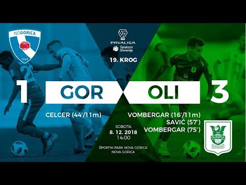19.krog: Gorica - Olimpija 1:3 ; Prva liga Telekom Slovenije 2018/2019