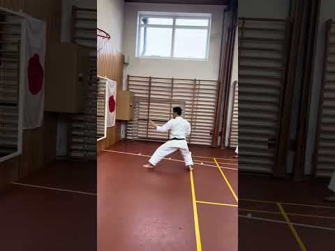 Arimoto-Sensei slowly demonstrating kata Bassai-dai #bassaidai #kata #shotokan #空手道 #日本空手松涛連盟