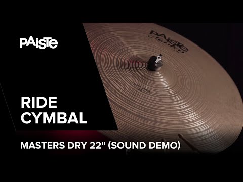PAISTE Masters Dry Ride 22" played by Noah Fürbringer (SOUND DEMO)