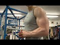 Crazy arm flex- 15 year old bodybuilder!