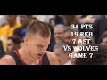 Nikola Jokic 34 Pts 19 Reb 7 Ast Minnesota Timberwolves vs Denver Nuggets Game 7 HIGHLIGHTS