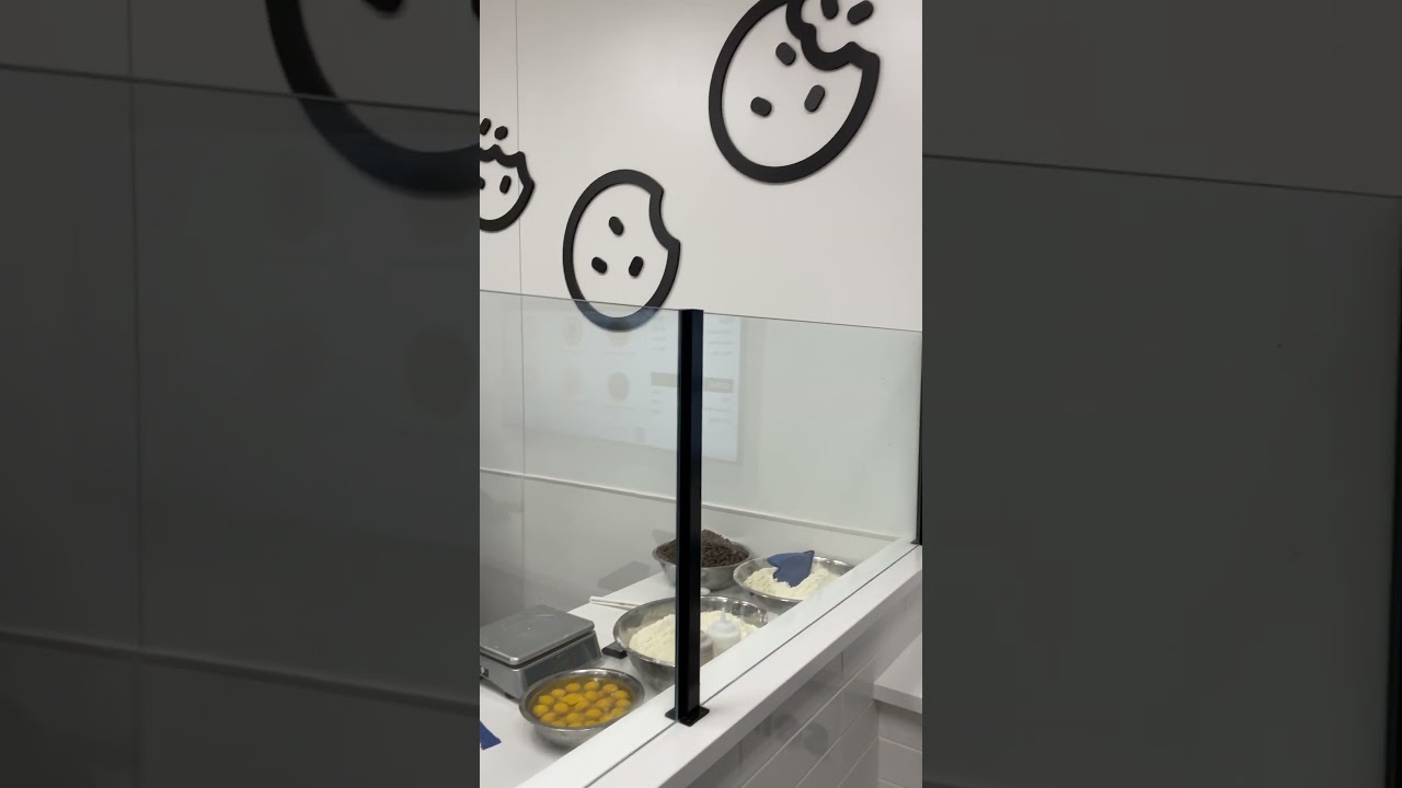 Crumbl cookies inside the store 🍪