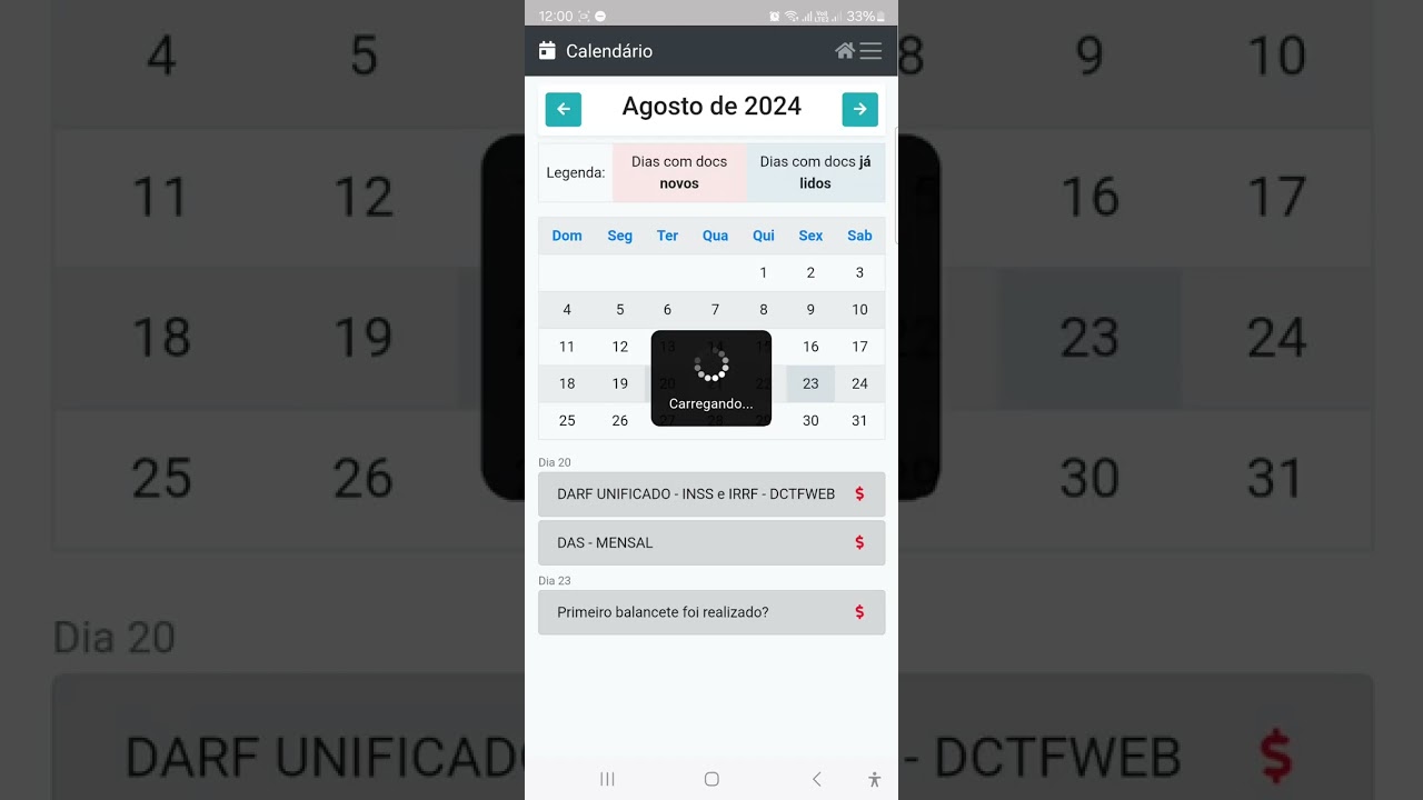 PAGAMENTO DE GUIAS - APP RBO CONTABILIDADE