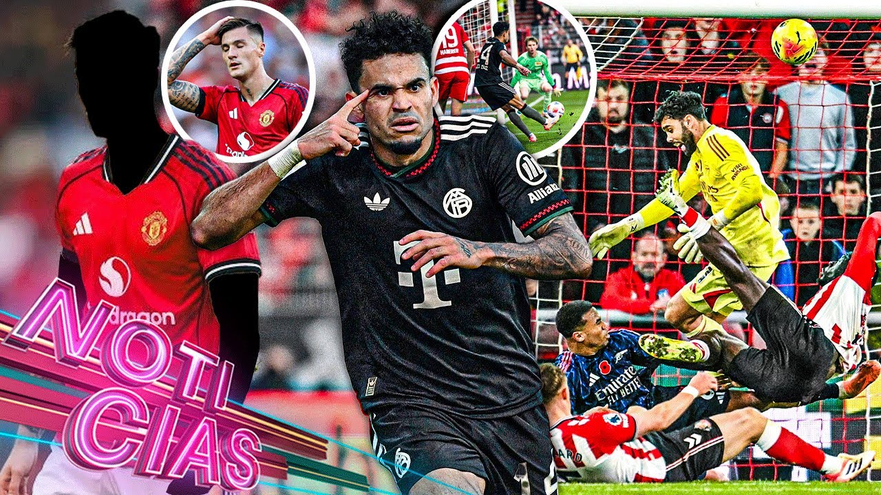 GOLAZO de Díaz, pero Bayern pierde la racha | Drama Gunter, empate al 94 | United buscaría reemplazo