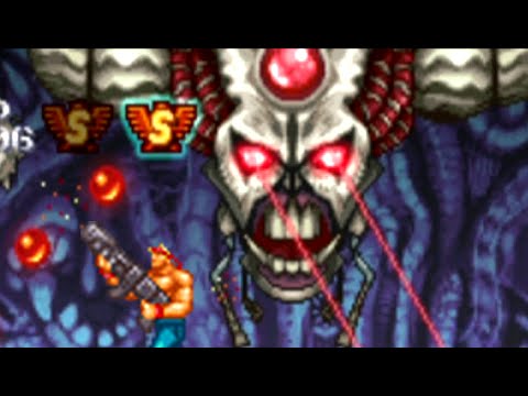 Contra Rebirth (Wii) All Bosses (No Damage)