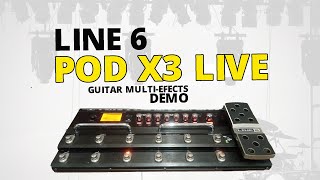 Video thumbnail for LINE 6 POD X3 LIVE Guitar Multieffects Demo by Guitar Gear Spot