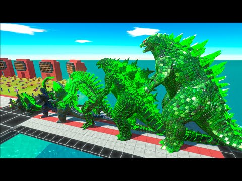 EVOLUTION of LEGO GODZILLA 2014 POISON Size Comparison vs Team White Orga + Anti-Venom Godzilla