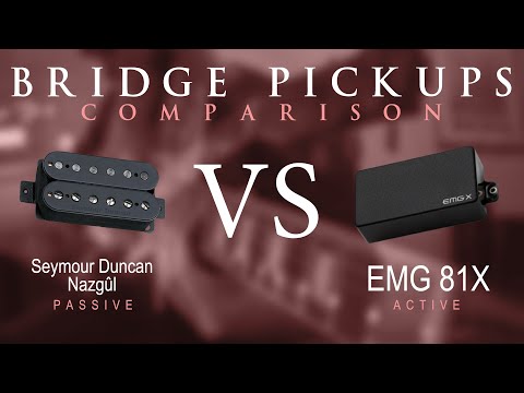 Seymour Duncan NAZGUL vs EMG 81X - Bridge Pickup Guitar Comparison / Demo