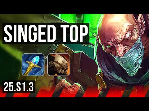 SINGED vs AKALI (TOP) | 500+ games | KR Master | 25.S1.3