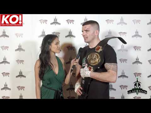 John Byrne collects belt number 6 at #CelticGladiator23 #CageLegacy12