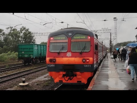 Поездка на ЭД4М-0411 "Финляндский вокзал - Приозерск"