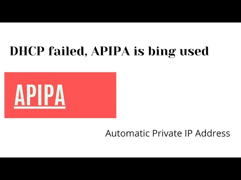 Automatic Private IP Addressing APIPA