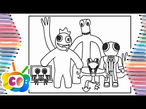 Roblox Rainbow Friends Coloring pages/Roblox Rainbow friends all five/ Tobu -Candyland [NCS Release]