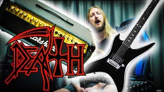 Video thumbnail for DEATH CHUCK SCHULDINER GUITAR GEAR - Marshall Valvestate & BC Rich Stealth by Ola Englund