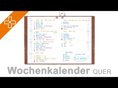 Der Wochenkalender "quer" von X17