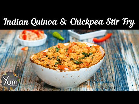 Indian Quinoa And Chickpea Stir Fry